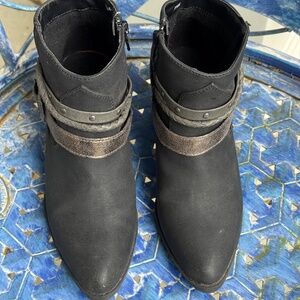Jellypop Western Steampunk Pleather Ankle Boots Wm Sz 5 1/2 M